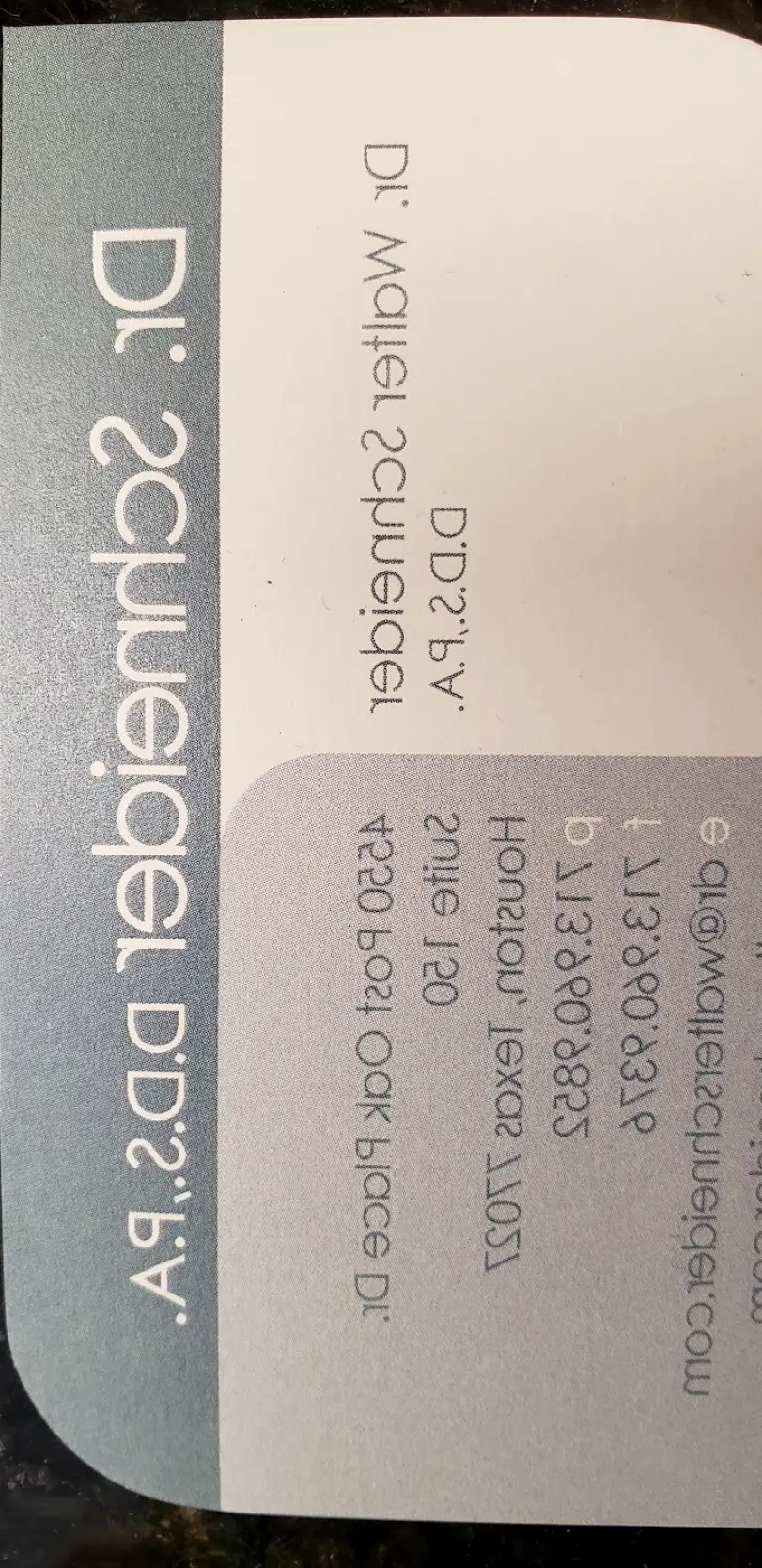 Afton Oaks / River Oaks Area Walter Schneider, DDS