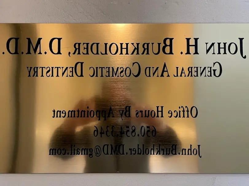 Palo Alto Dr. John H. Burkholder DMD